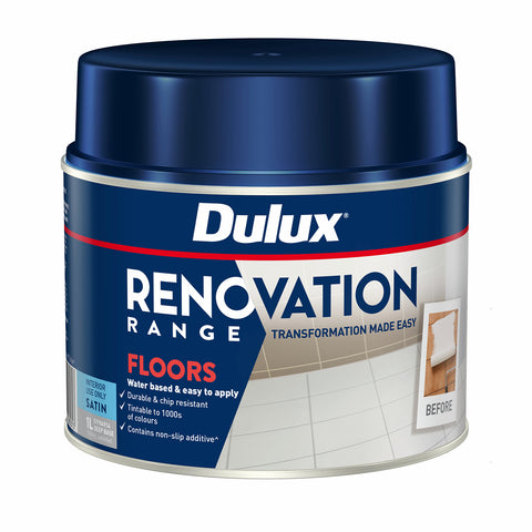 Dulux Renovation Range 1L Deep Satin Floors Water Based Tintable