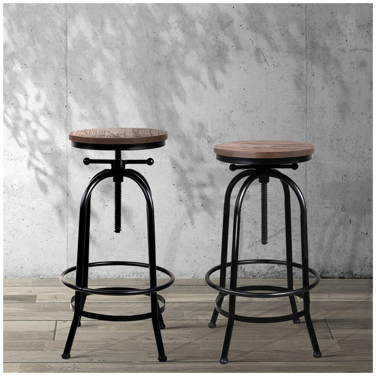 Artiss Retro Rustic Vintage Barstool - SuperSaverAU - view 6