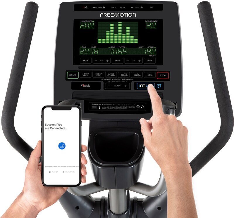 Freemotion e8.9b elliptical - 50.8cm stride - 250W self-generator resistance - iFIT enabled - VMEL81918