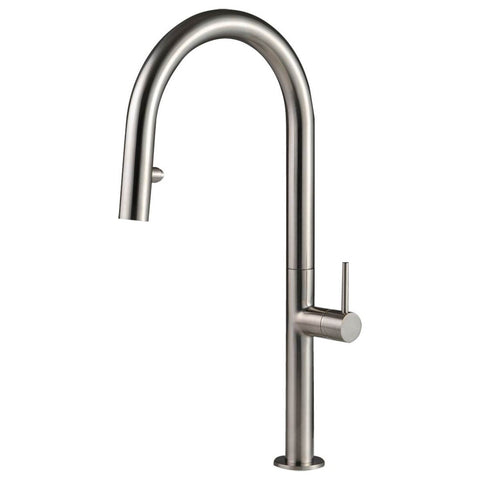 Rogerseller Myhill Sink Mixer with Pull Out Spray 6L/min - Brushed Nickel, 5-Star - 3606012607