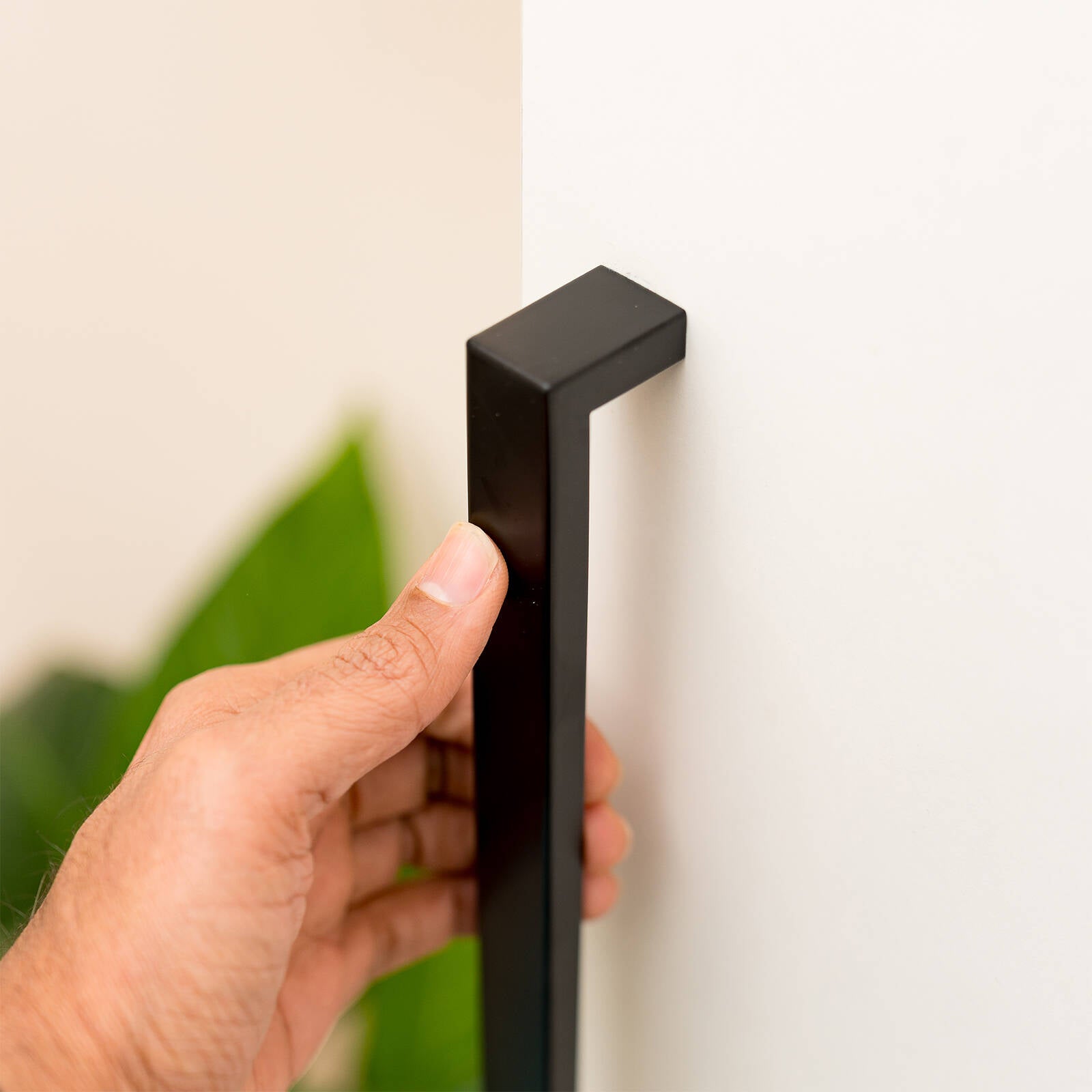 Taskmaster 320mm Matte Black Hollow Rectangle Cabinet Handle Steel Drawer Pull