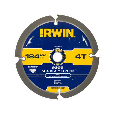 IRWIN 184mm 4T Marathon Pro PCD Circular Saw Blade