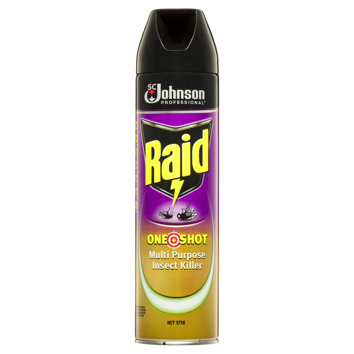 Raid One Shot Pest Killer - 375g - Aerosol - Multi Purpose Insect Control - SuperSaverAU - view 1