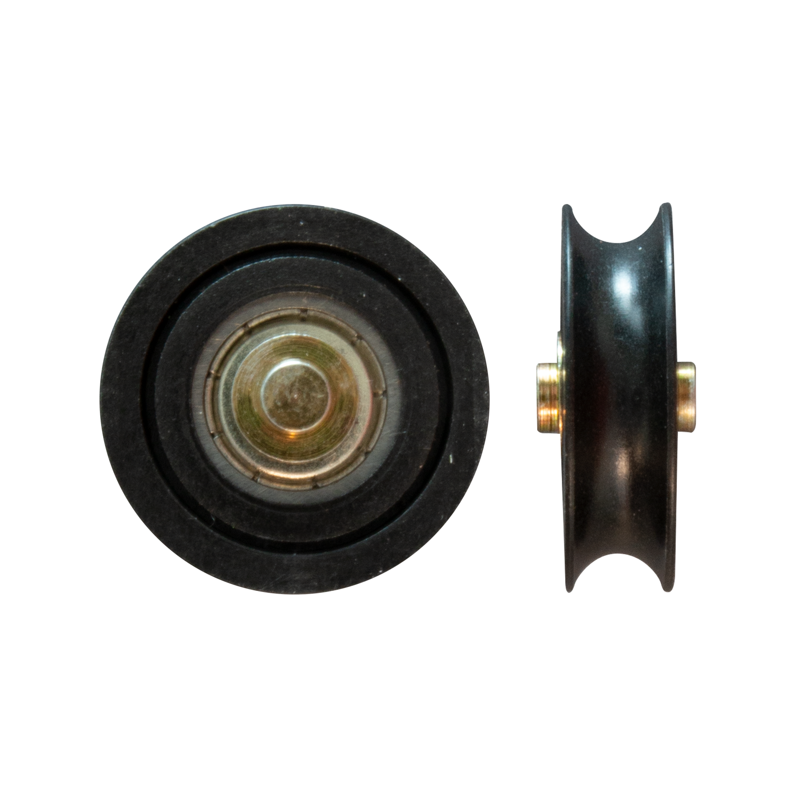 Rolltrak 24mm Black Acetal Concave Roller, Security Screen Door