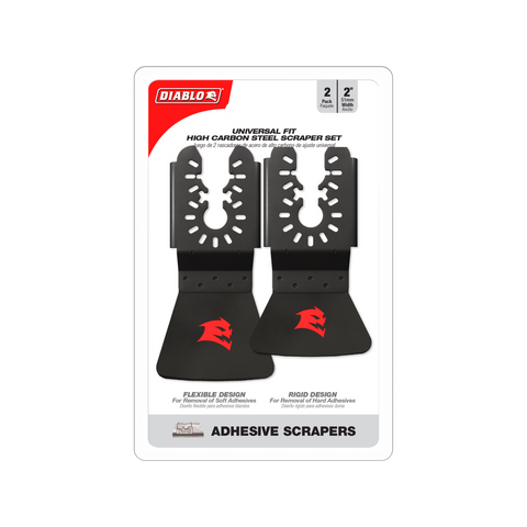 Diablo 2 Piece High Carbon Steel Multi Tool Scraper Set 50mm - Adhesive Removal - SuperSaverAU - view 1