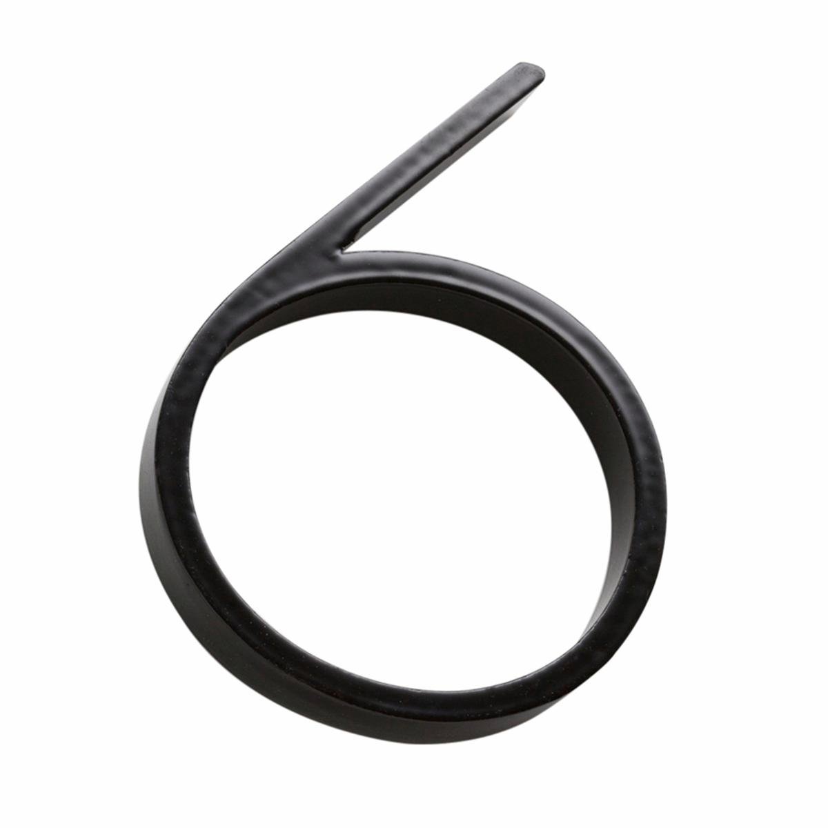 Sandleford House Number 6 - 120mm - Black - Steel - Modern Design - SuperSaverAU - view 1