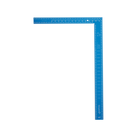 Empire 600 x 400mm Laser Etched Aluminium Framing Square - Anodised Blue
