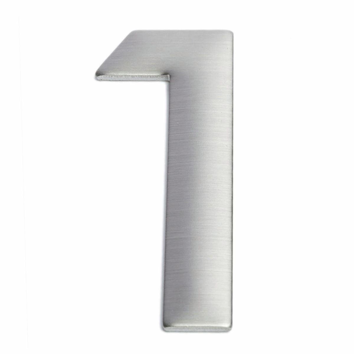 Sandleford 75mm Stainless Steel Self Adhesive House Number 1 - SuperSaverAU - view 1