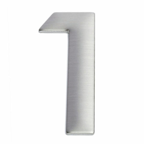 Sandleford 75mm Stainless Steel Self Adhesive House Number 1 - SuperSaverAU - view 1