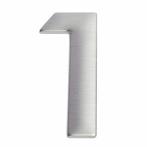 Sandleford 75mm Suburban Stainless Steel House Number 1 Self Adhesive