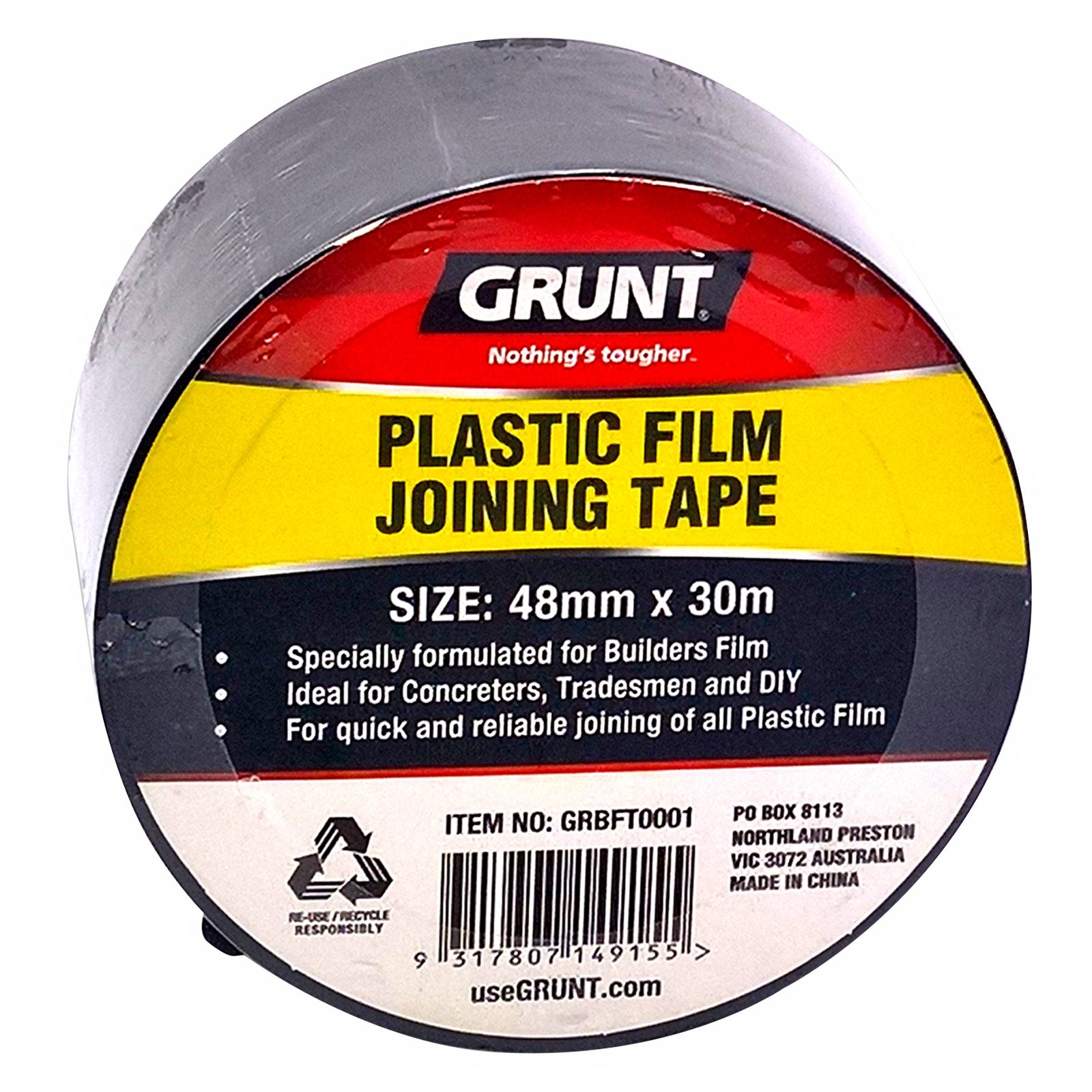 GRUNT 48mm x 30m Builders Film Joining Tape