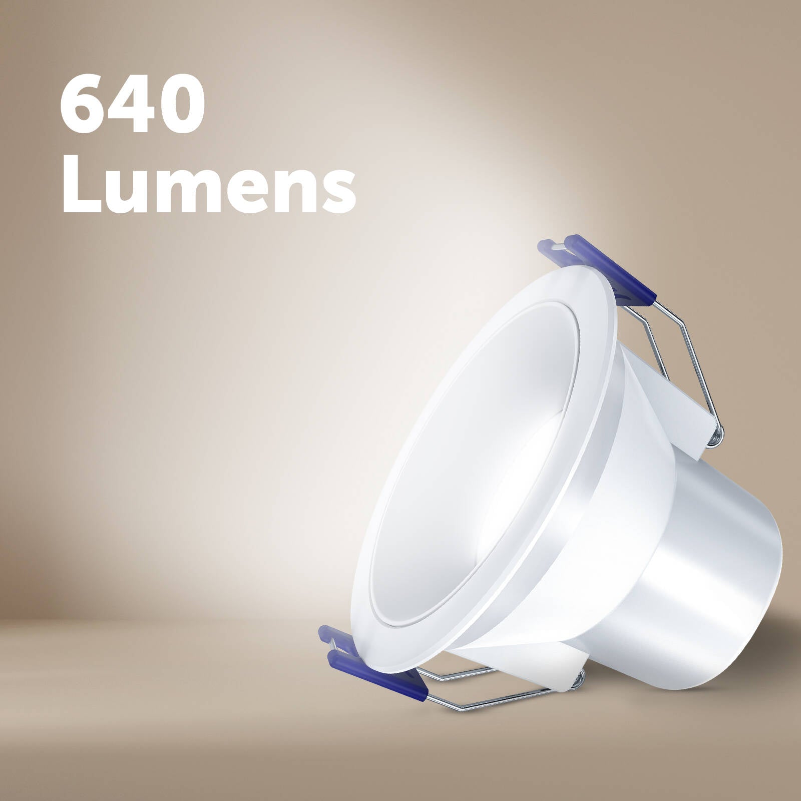 DETA 6W White IP44 Tri-Colour Dimmable Anti-Glare LED Downlight 240V Hardwired DET700W