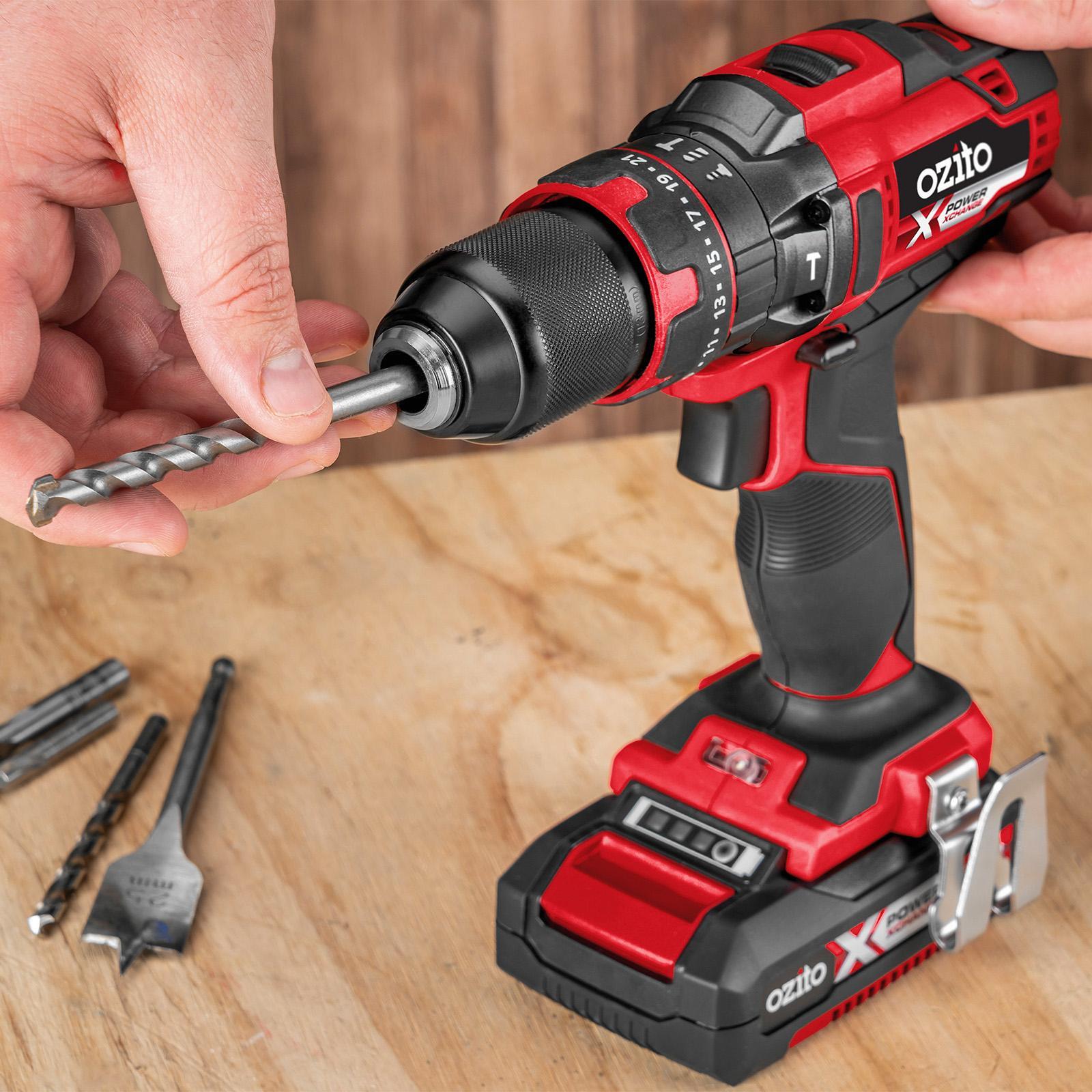 Ozito PXC 18V 13mm Keyless Cordless Hammer Drill Skin Only PXHDS-180
