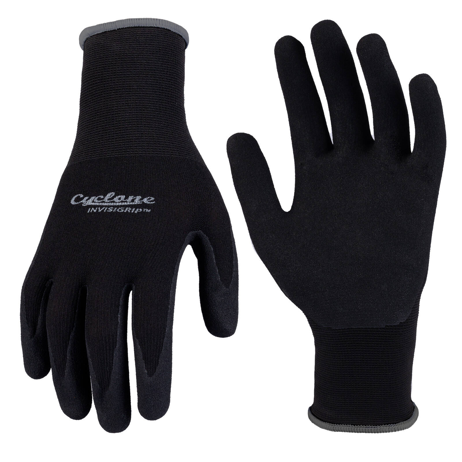 Cyclone Invisigrip Tough Gardening Gloves Large, Nylon, Water Resistant