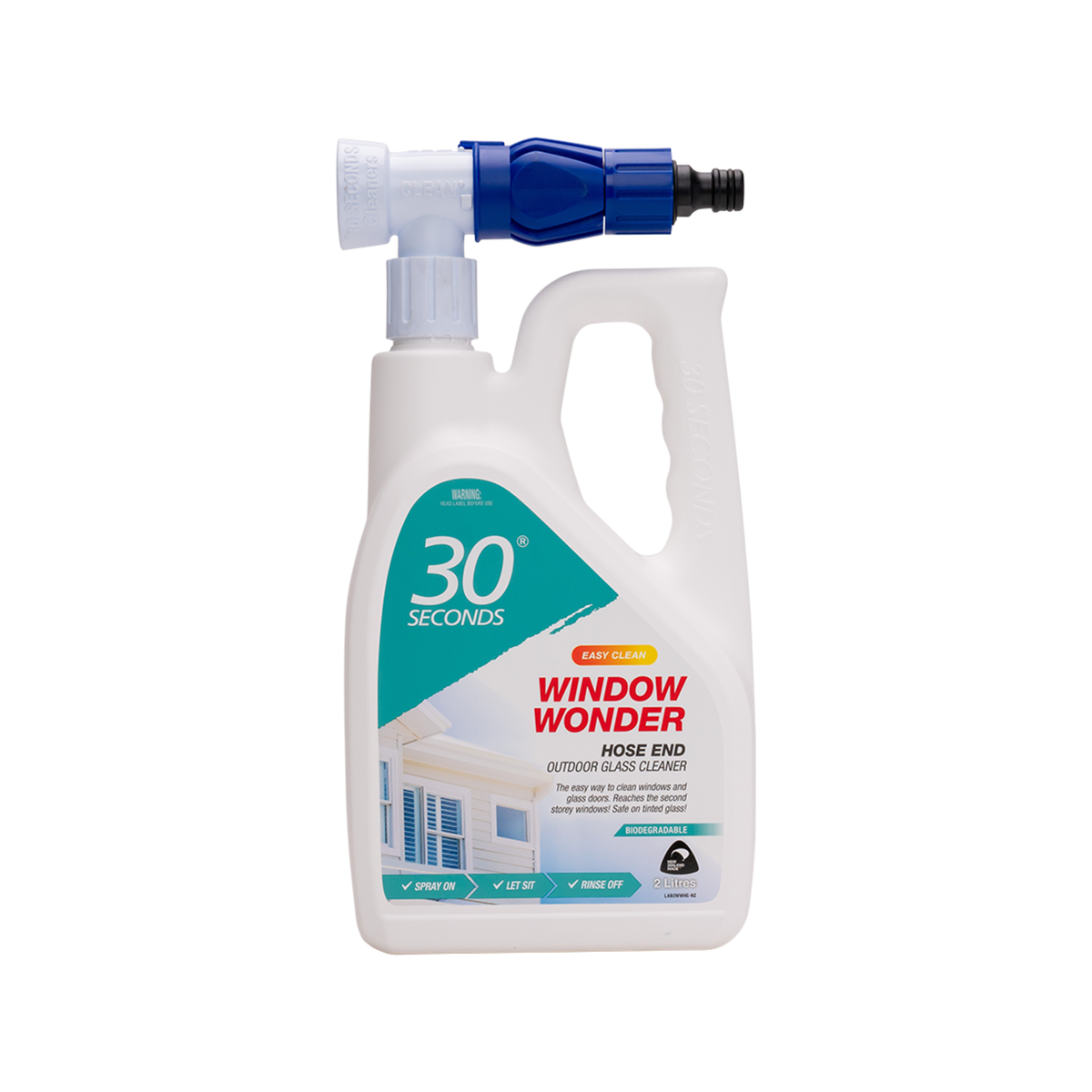 30 Seconds 2L Window Wonder Outdoor Glass Cleaner with Hose End