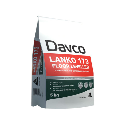 Davco Lanko 173 Floor Leveller 5kg, Cement Based Underlayment, Grey