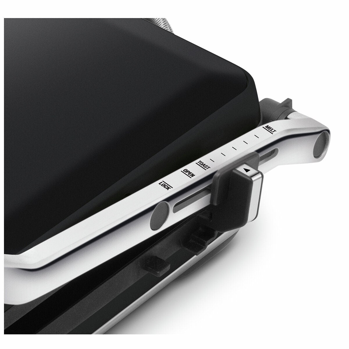 Breville Toast and Melt Four Slice Sandwich Press - Black Truffle, Floating Hinge, 2200W - LSG5450BTR
