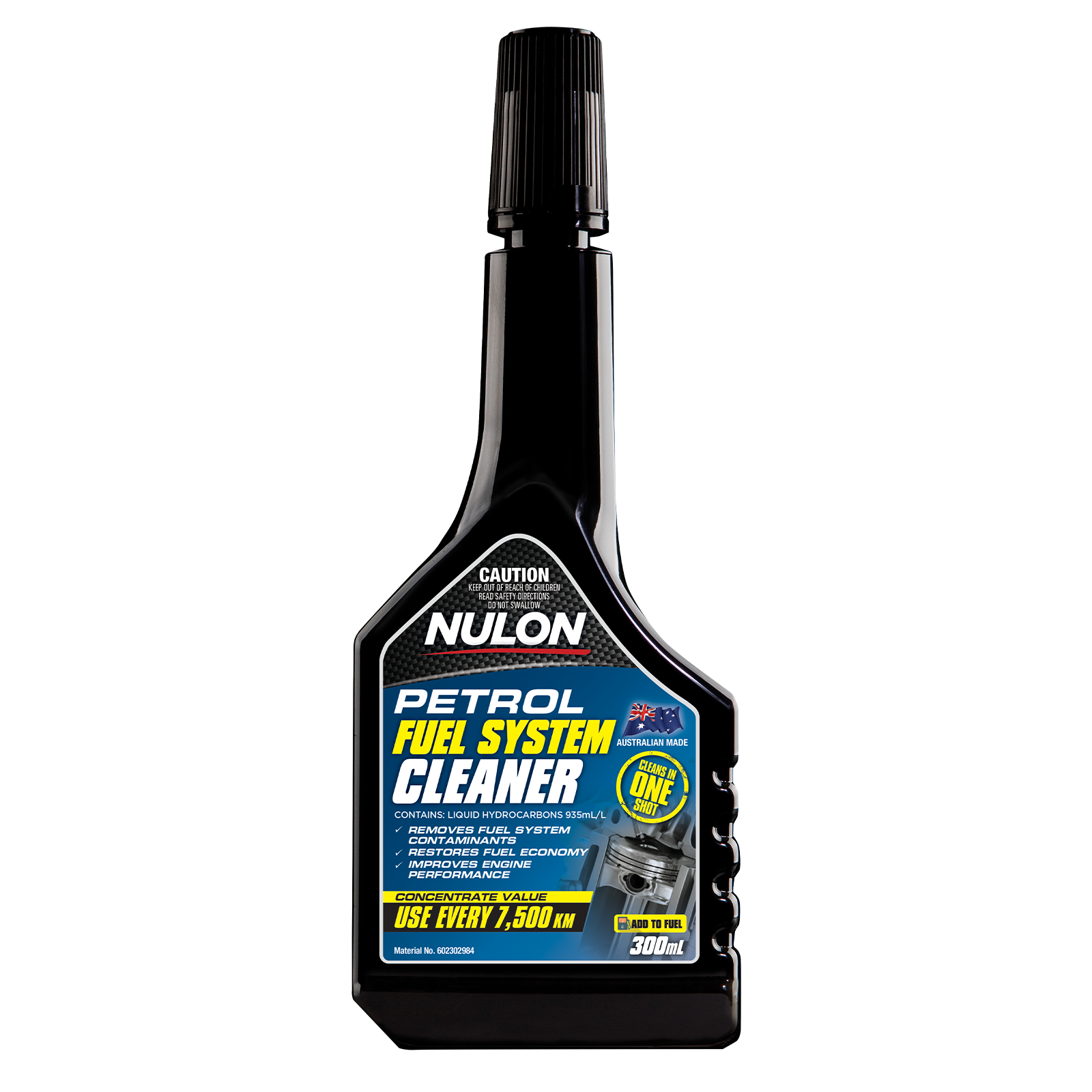 Nulon Petrol Fuel System Cleaner 300ml Injectors, Lines & Valves