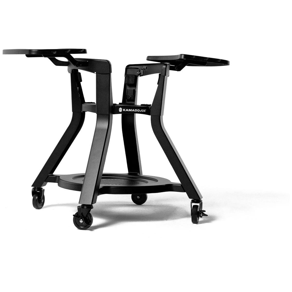 Kamado Joe Joe Jr cart with two folding side shelves - powder-coated steel, locking casters - KJ15112524