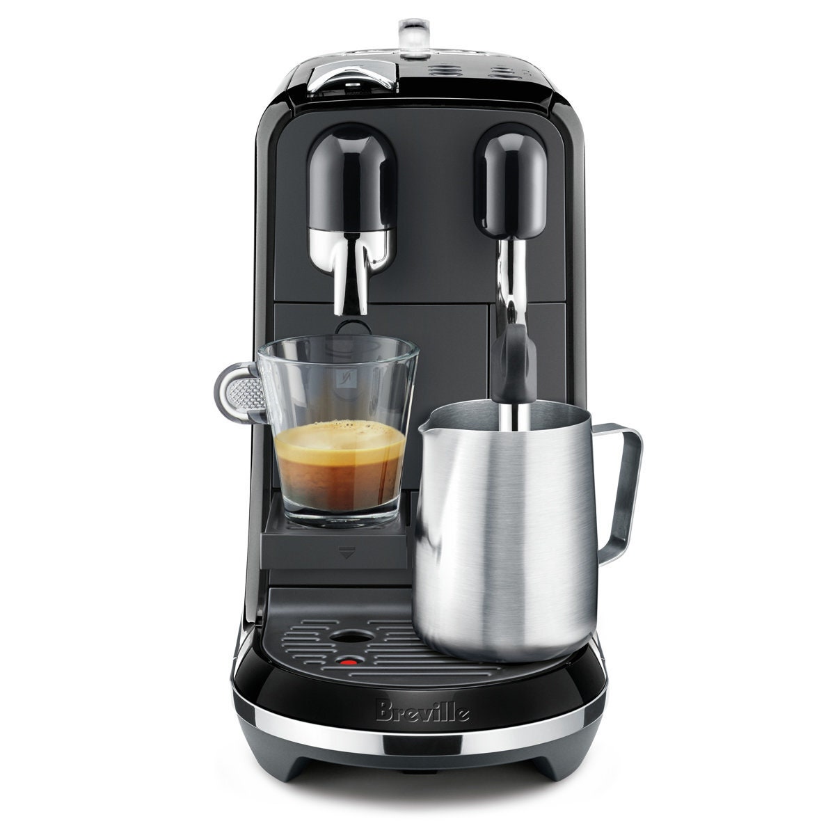 Breville Creatista Uno Nespresso machine - Black, auto steam wand, three-second heat-up - BNE500BKS
