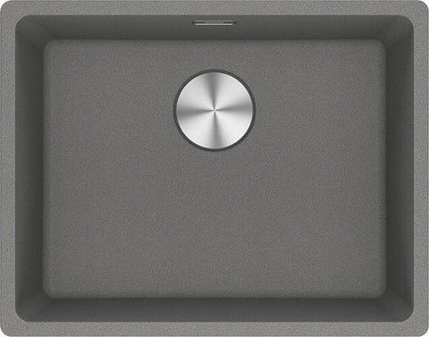 Franke Maris 520mm topmount granite sink - Stone Grey, hidden overflow - MRG610-52SGB
