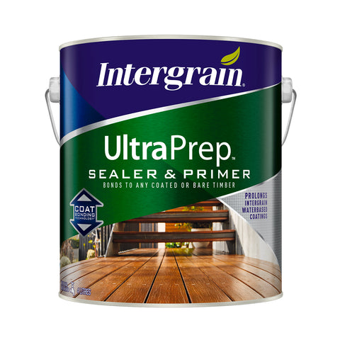 Intergrain UltraPrep Primer & Sealer 4L - Water Based Interior & Exterior Timber Pre-Treatment