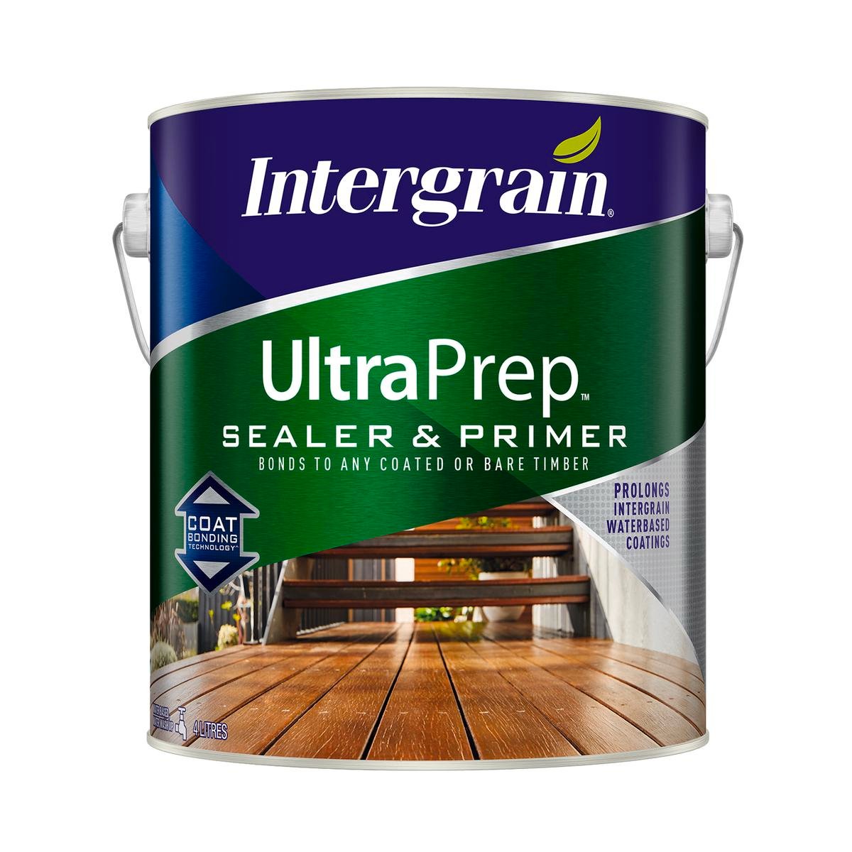 Intergrain UltraPrep Primer & Sealer 4L - Water Based Interior & Exterior Timber Pre-Treatment