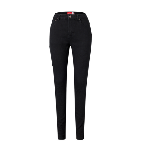 Hard Yakka Women's High Waisted Slim Fit Jegging, Black, Size 12