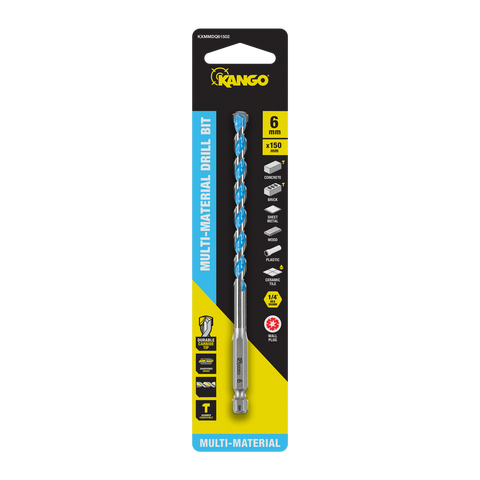 Kango Multi Material Drill Bit 6mm x 150mm - Durable Carbide Tip - Precision Start - SuperSaverAU - view 1