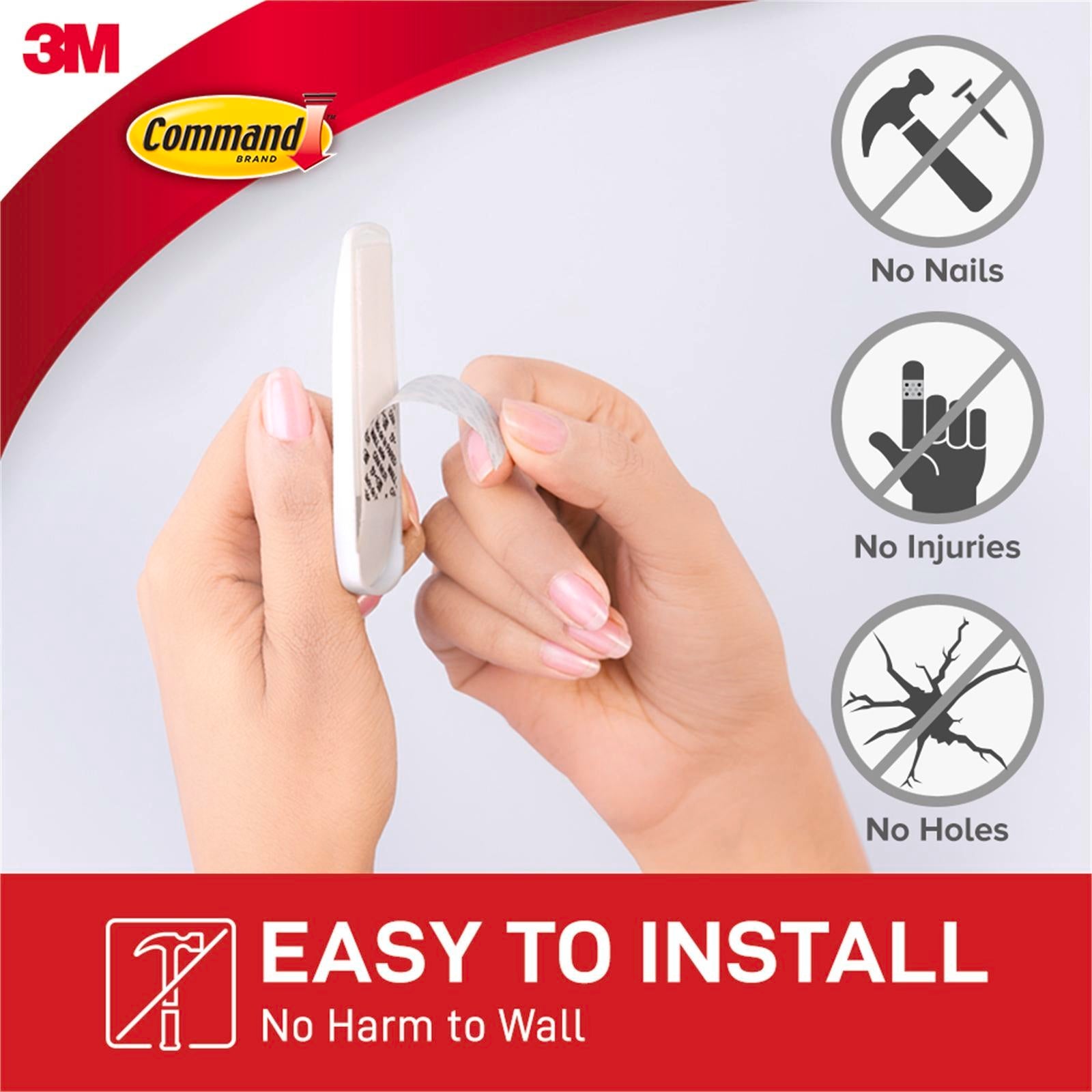Command White Mixed Wall Adhesive Hooks Value Pack 22 Pack