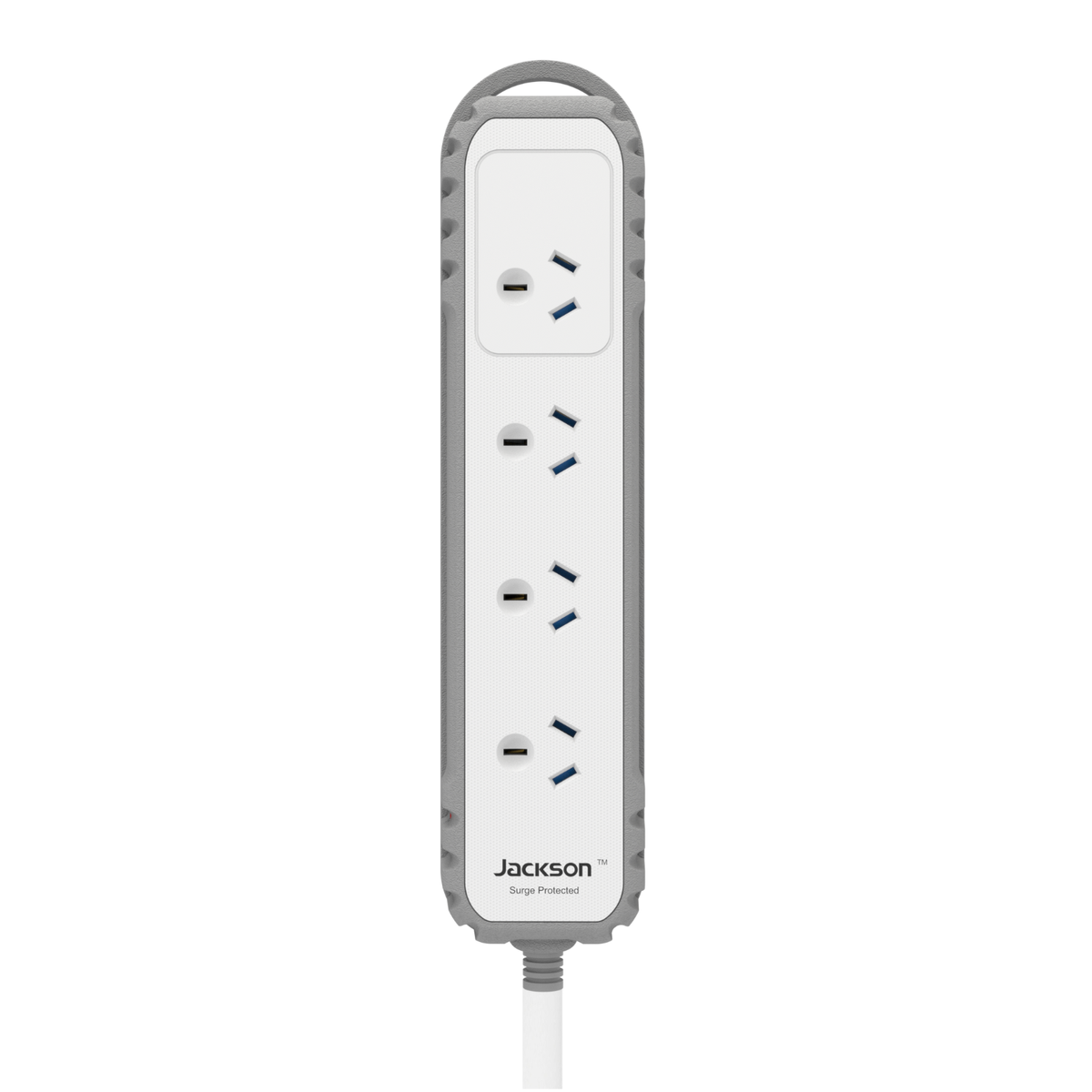 Jackson Rugged Home 4 Outlet Powerboard - 0.9m Cord - Surge Protection - Durable PVC - SuperSaverAU - view 2
