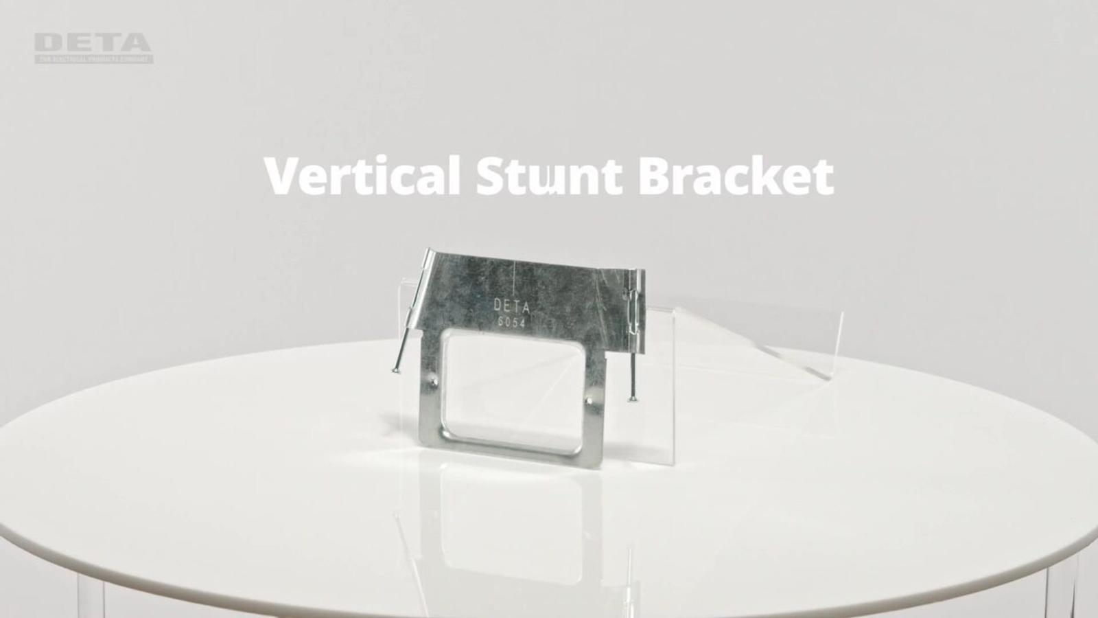 Deta Quick Fit Vertical Steel Stud Mount Bracket for Wall Plates Switches