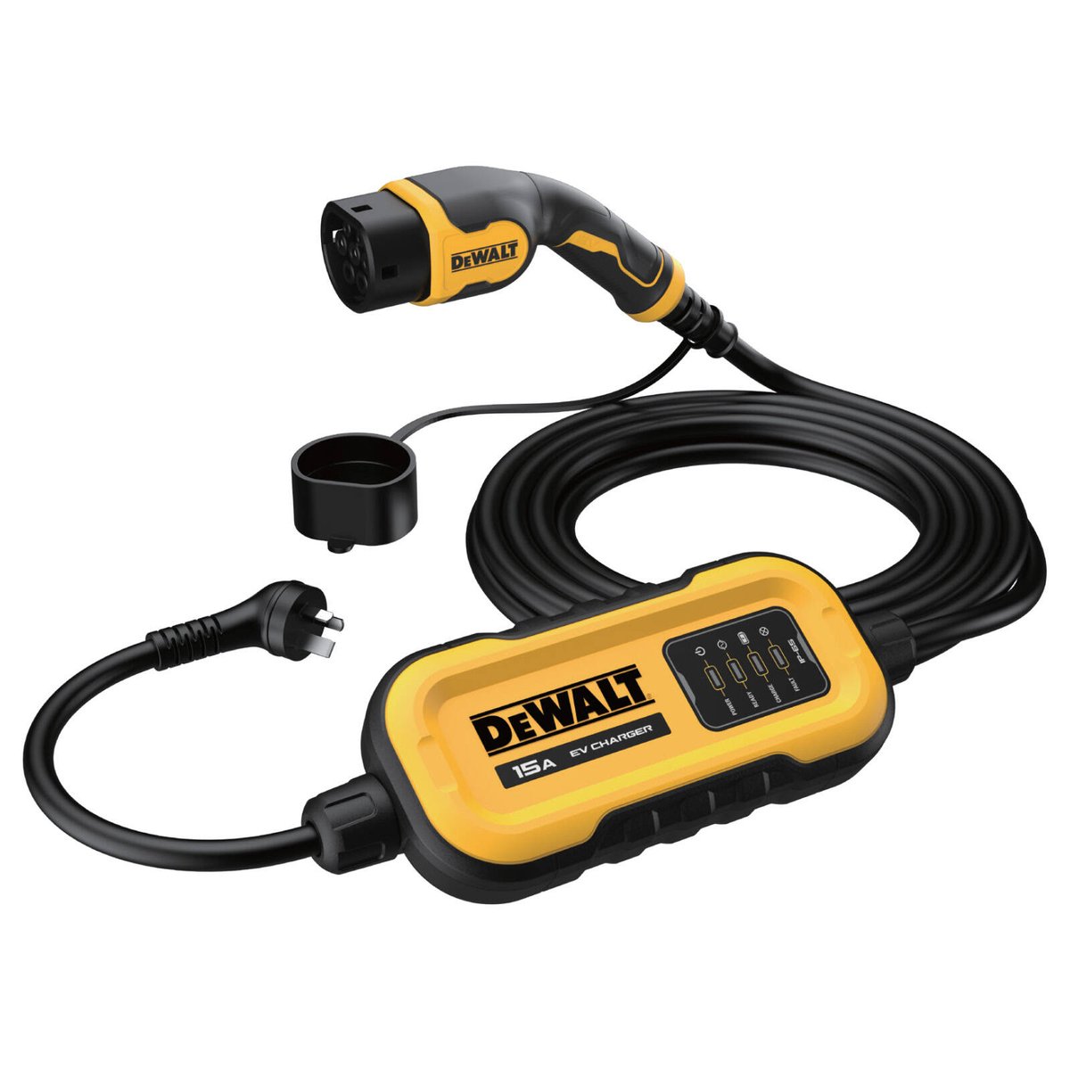 DeWalt IP65 3.6kW 15A Portable EV Charger with 7m Cable, EV200D-15P-AU