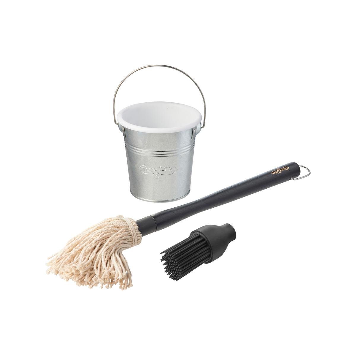 Char-Griller Silver Basting Bucket and Brush Set
