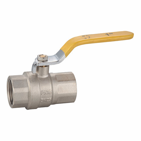 Gastite Manual Gas Shutoff Valve 25mm - Brass Nickel Finish