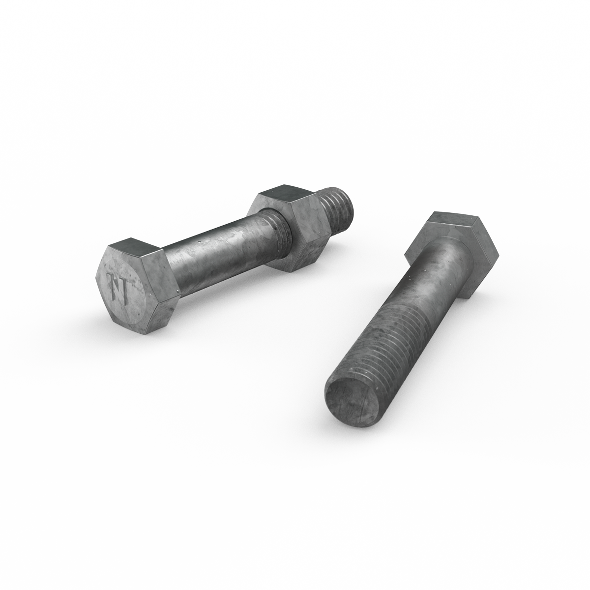 Zenith Hex Head Bolt - M12 x 65mm - Hot Dipped Galvanised - 12 Pack - SuperSaverAU - view 2