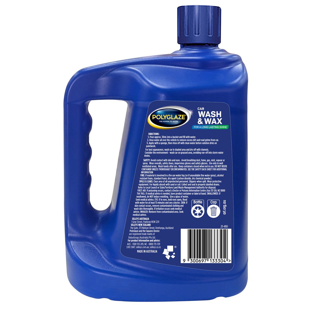 Selleys Polyglaze Wash Wax - 2L - Streak-Free Shine & Clean - SuperSaverAU - view 2