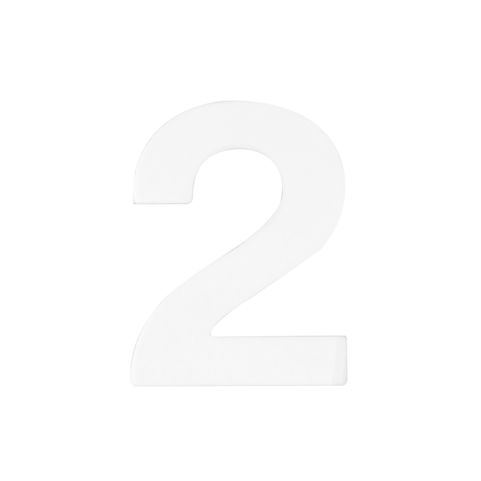 Sandleford Mode Self Adhesive Number 2 50mm White