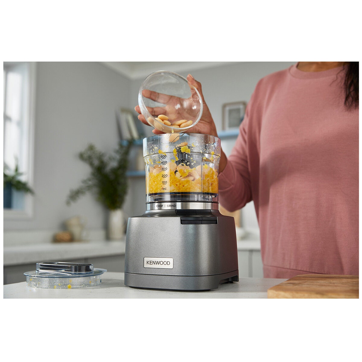 Kenwood Duo Prep two-in-one chopper and grinder - 800W, 500ml, stack and store - CHP80000SI