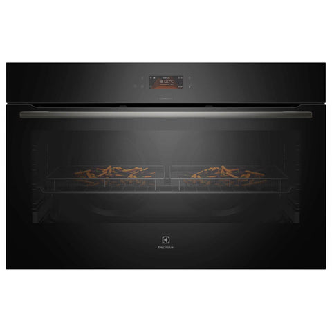 Electrolux 90cm Pyrolytic Built-In Oven - Dark Stainless Steel - SteamBake and AirFryPlus - EVEP9616DF
