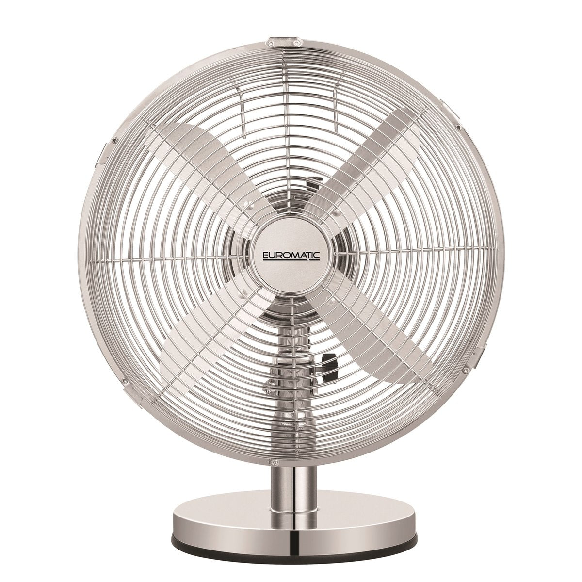Euromatic Desk Fan - 30cm - Chrome - 3 Speed Settings - SuperSaverAU - view 2