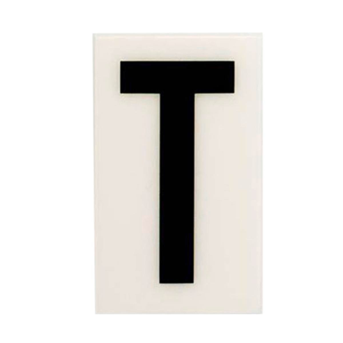 Sandleford 60mm White Self Adhesive House Letter T - Durable Polycarbonate - SuperSaverAU - view 1