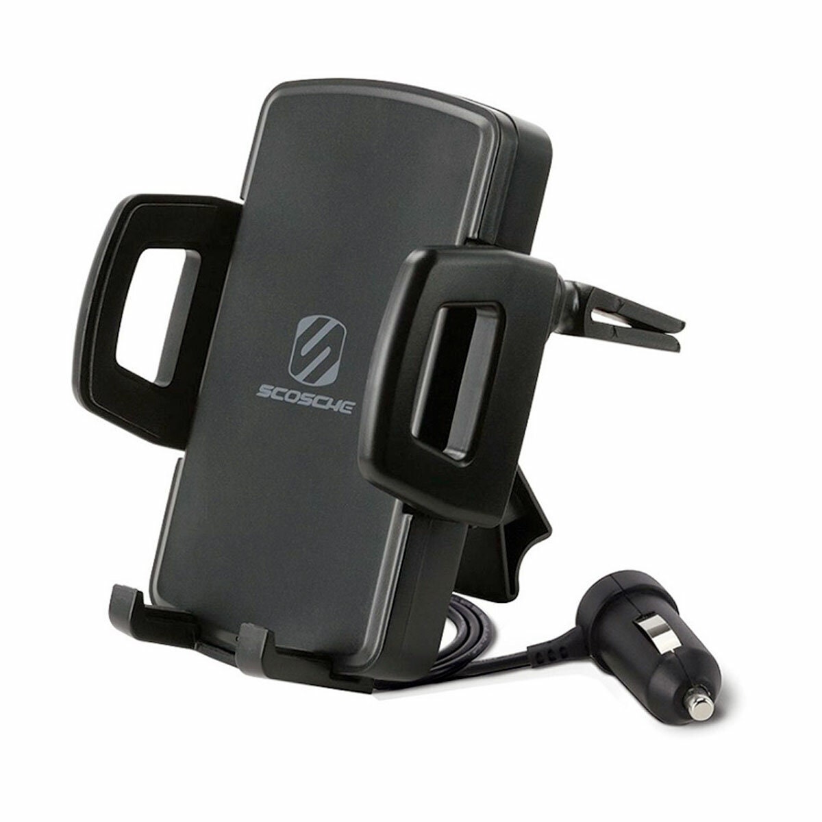 Scosche VentMount Qi wireless charging universal car vent mount - 360 degree adjustable - Black - VQM