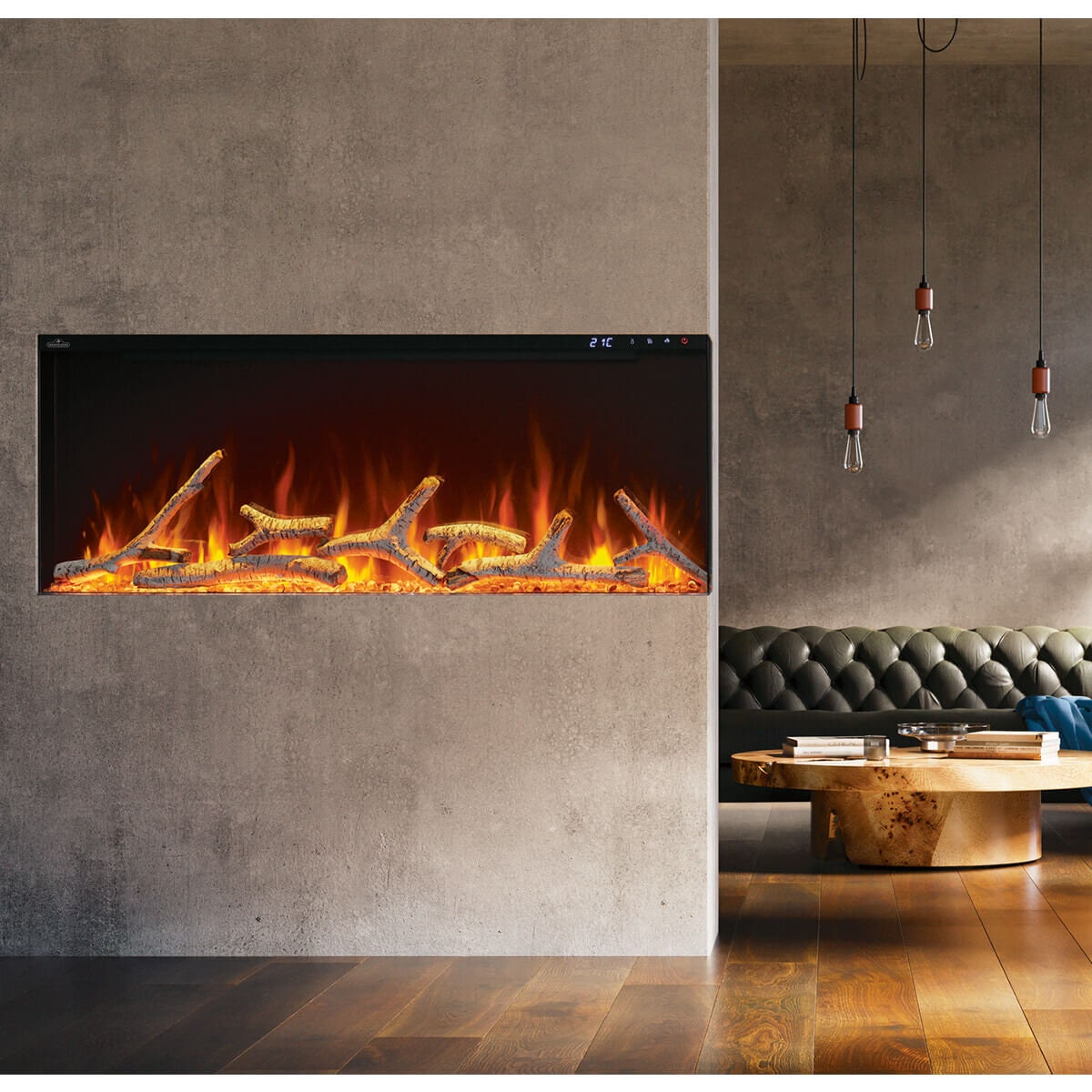 Napoleon Astound 62 FlexMount Electric Fireplace - Vent-Free, Smart Control, Eco and Boost Modes - NEFL62AB-AU