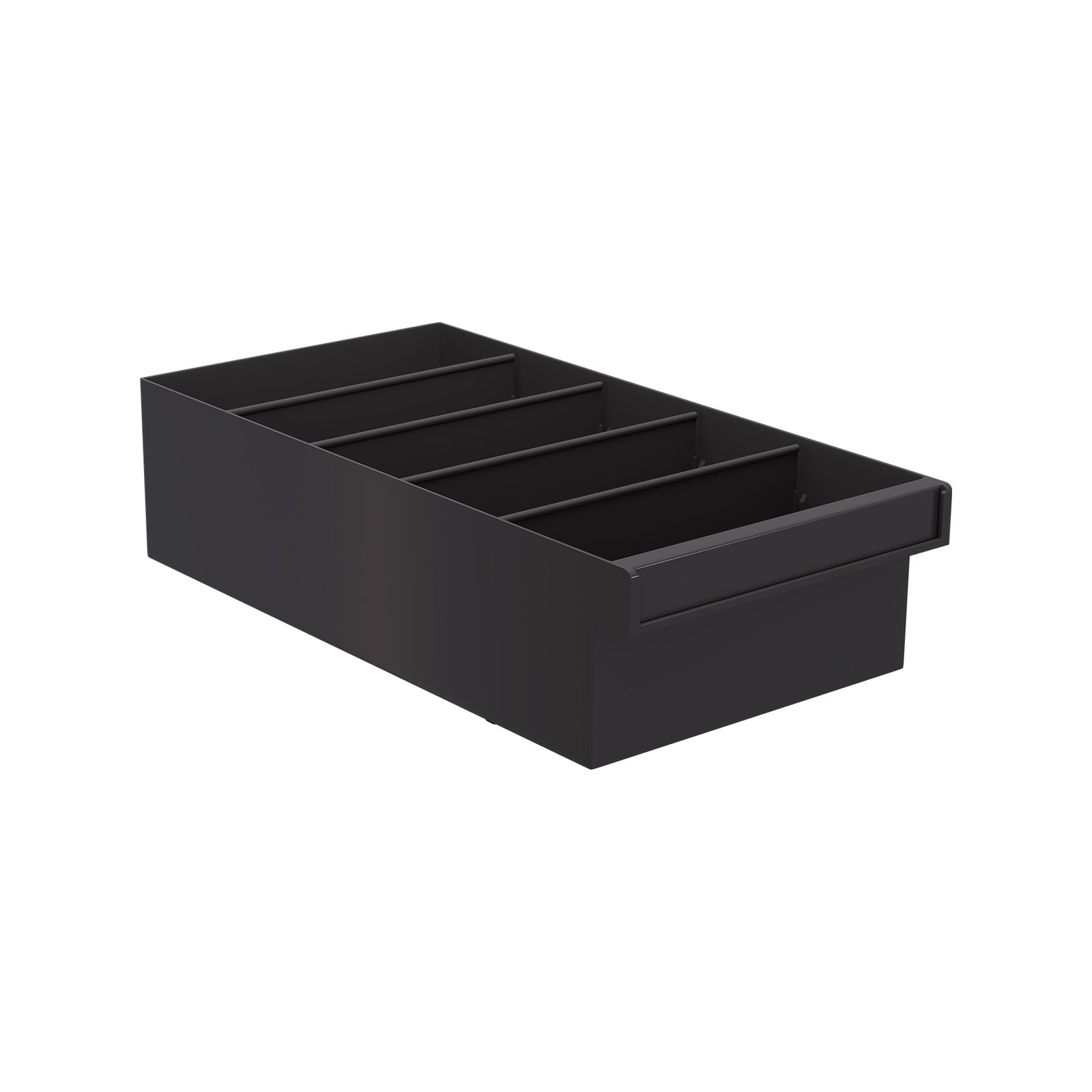 Handy Storage Medium Grey Spare Parts Tray, PP Organiser with Removable Dividers