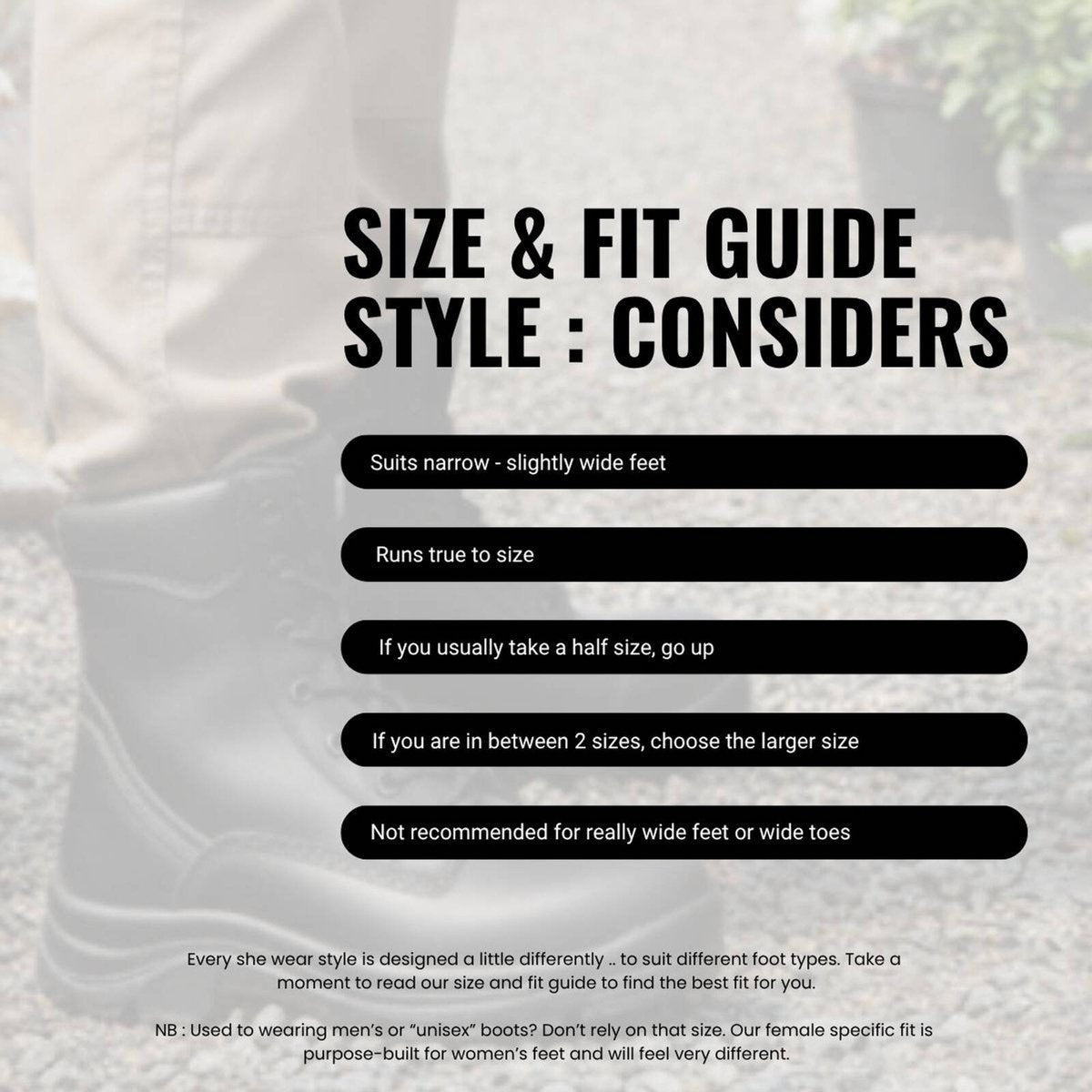 she wear Considers Womens Vegan Safety Work Boots Size 11 Black Microfibre Composite Toe Water Resistant