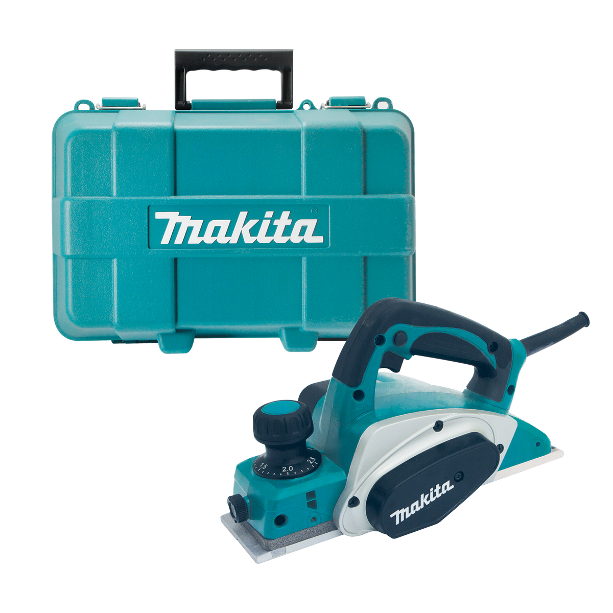 Makita 82mm 3" Planer KP0800K Corded, 17000RPM, 2 Blade, with Case