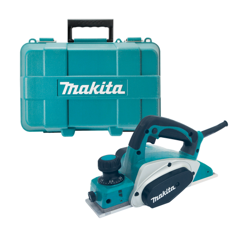 Makita 82mm 3" Planer KP0800K Corded, 17000RPM, 2 Blade, with Case