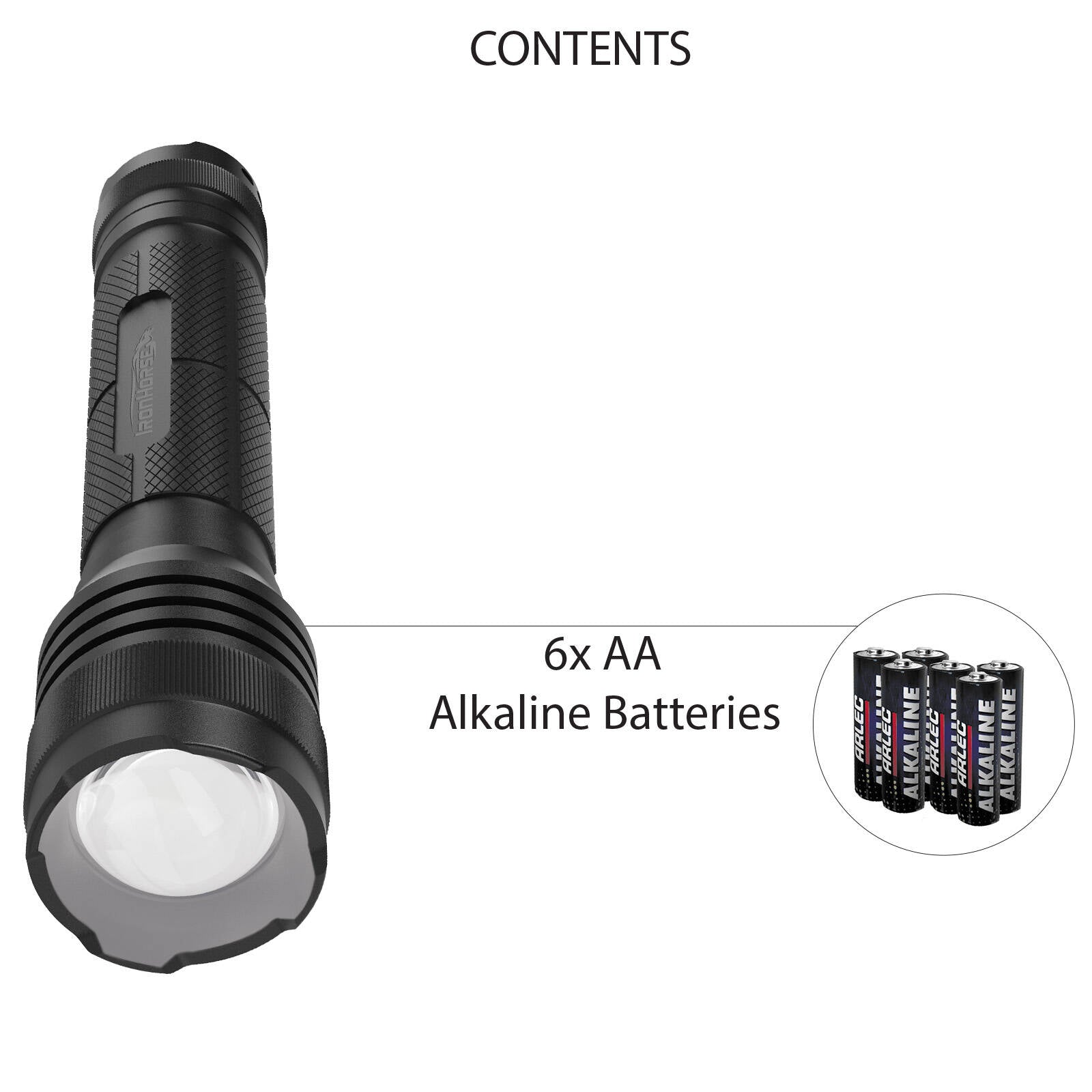 IronHorse 1400lm COB Aluminium Torch Flashlight Waterproof AT02510