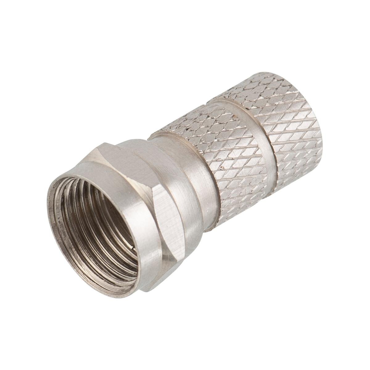 Antsig F59 Type Twist-On Plug for RG59 Cable Nickel Plated AP075